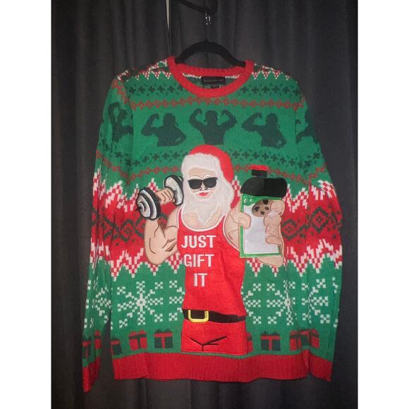 Ugly Christmas Sweater Sweaters - Ugly Christmas Sweater Xmas Size Small
